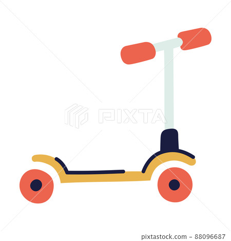Scooter. Hand Drawn Doodle Kid Stuff Icon. Scooter. Hand Drawn Doodle Kid Stuff Icon. 88096687