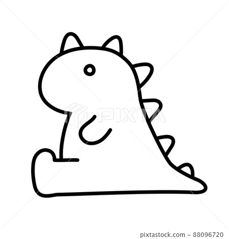 Dinosaur. Hand Drawn Doodle Kid Stuff Icon. 88096720