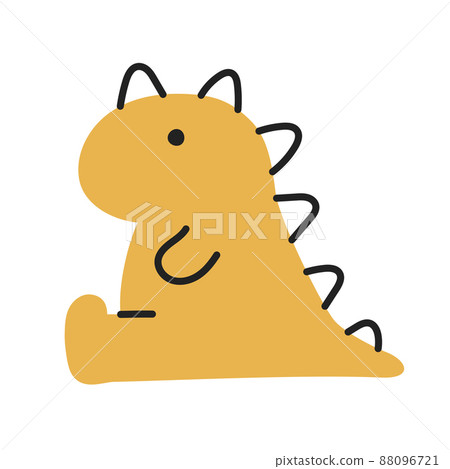 Dinosaur. Hand Drawn Doodle Kid Stuff Icon. Dinosaur. Hand Drawn Doodle Kid Stuff Icon. 88096721