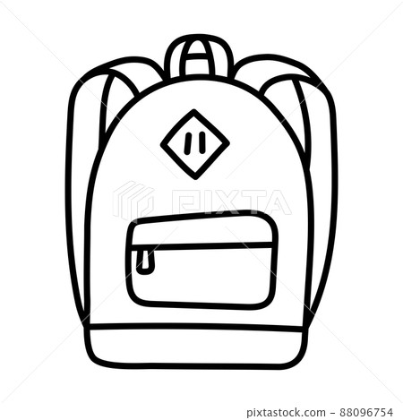 Bag. Hand Drawn Doodle Kid Stuff Icon. Bag. Hand Drawn Doodle Kid Stuff Icon. 88096754