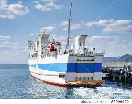 Ferry departing from the port of Sada Cape Ferry departing from the port of Sada Cape 88096962
