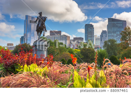 George Washington Monument at Public Garden in Boston 88097461