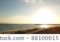 The dusk along the coast that I saw during the walk 88100015
