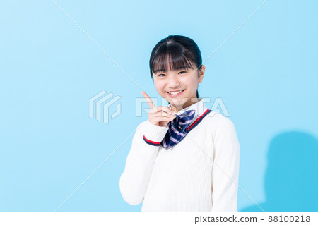 Blueback junior high school girl Blueback junior high school girl 88100218