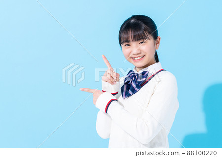 Blueback junior high school girl 88100220