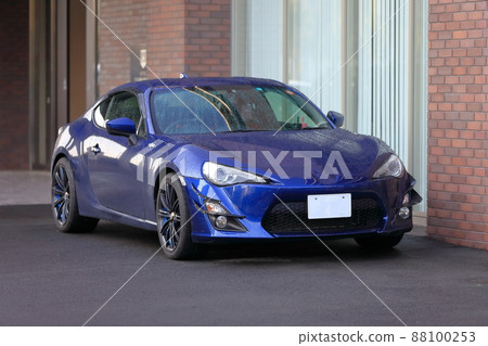 藍色跑車形象 88100253