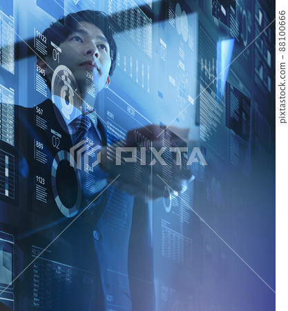 business people shaking hands 88100666