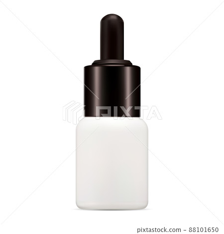 White serum dropper bottle vector mockup face skin 88101650