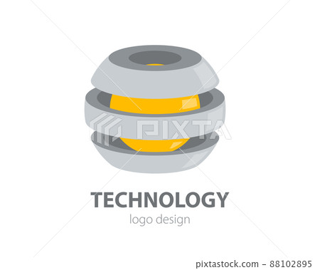 Abstract business logo design. Vector company logotype concept. Globe corporate sign for brand identity Abstract business logo design. Vector company logotype concept. Globe corporate sign for brand identity 88102895