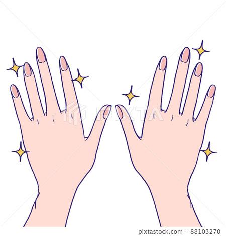 Clean and clean hands - Stock Illustration [88103270] - PIXTA