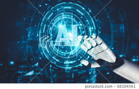 Future artificial intelligence and machine learning for AI droid robot or cyborg Future artificial intelligence and machine learning for AI droid robot or cyborg 88104561