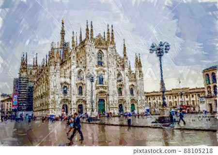 意大利米蘭的風景 88105218