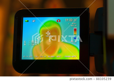 display of noncontact infrared thermometer camera display of noncontact infrared thermometer camera 88105239