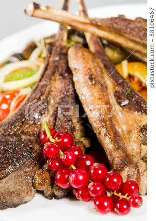 Roasted lamb ribs Roasted lamb ribs 88106467