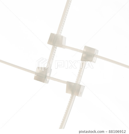 nylon cable ties isolated 88106912