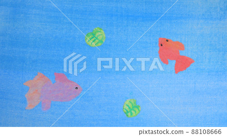 Paper-cut goldfish Paper-cut goldfish 88108666