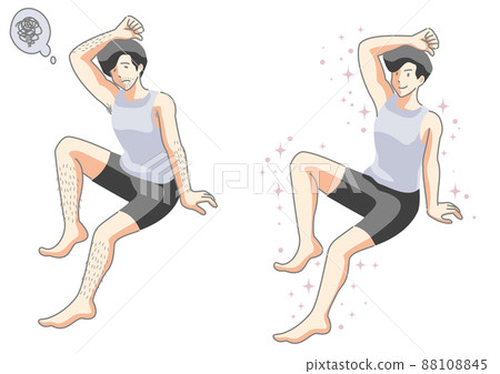 患有廢發的男性和高度重視美容的男性 脫髮 88108845