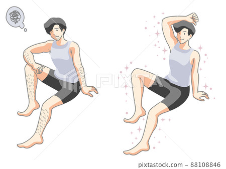 患有廢發的男性和高度重視美容的男性 脫髮 患有廢發的男性和高度重視美容的男性 脫髮 88108846
