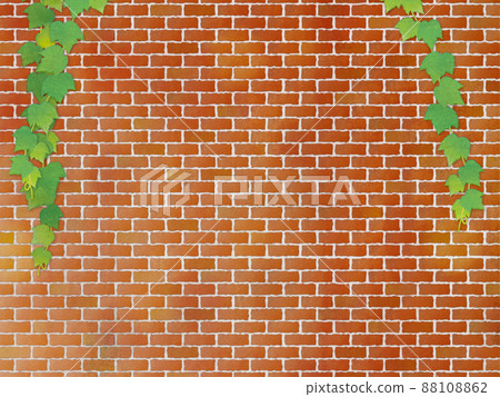Brick watercolor style background material 88108862