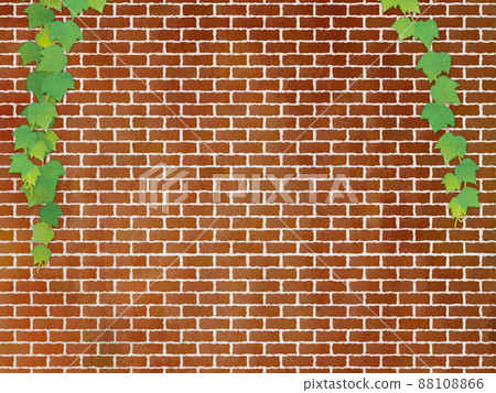Brick watercolor style background material 88108866