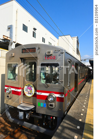 Mizuma Railway, Kaizuka City, Osaka Prefecture Railroad vehicle (one-man car) top photo Mizuma Railway, Kaizuka City, Osaka Prefecture Railroad vehicle (one-man car) top photo 88109964