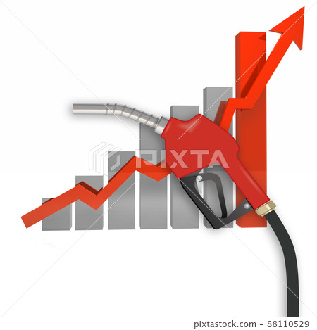 Refueling nozzle Image material of soaring crude oil 88110529
