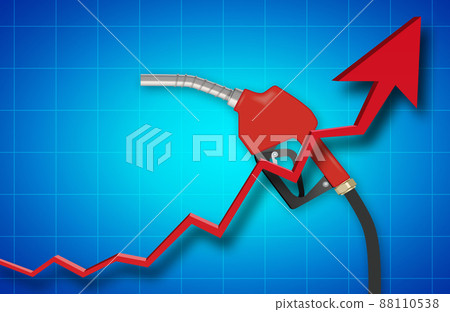 Refueling nozzle Image material of soaring crude oil 88110538