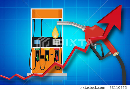 Refueling nozzle Image material of soaring crude oil 88110553