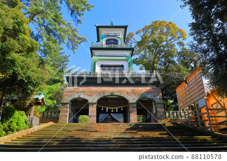 [石川縣]大山神社在晴朗的天氣下 88110578