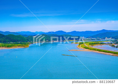 The mouth of the Shimanto River The mouth of the Shimanto River 88110687