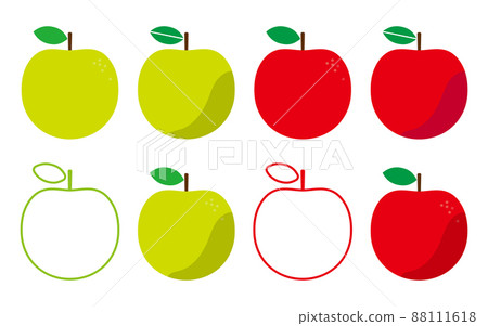 Simple design of apple, icon 88111618