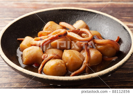 Taro and squid simmered Taro and squid simmered 88112856