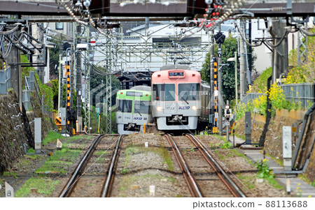Railway Private railway: Keio Inokashira Line 1000 series Railway Private railway: Keio Inokashira Line 1000 series 88113688