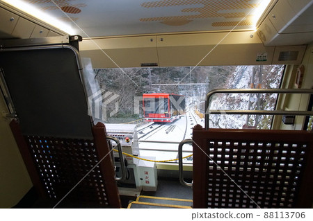 Cable car passing each other 88113706