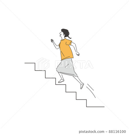 Woman running up 88116100