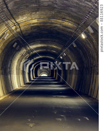 Old tunnel on the old road 88116923