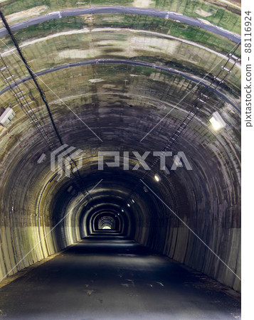 Old tunnel on the old road 88116924