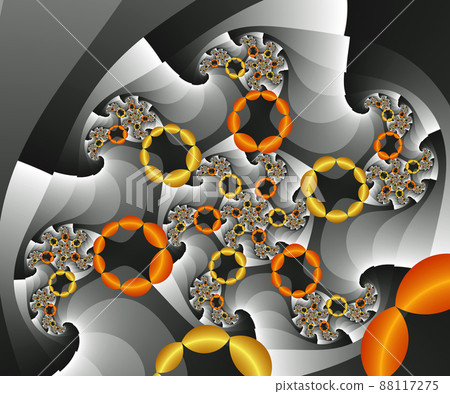 Computer generated abstract colorful fractal artwork 88117275