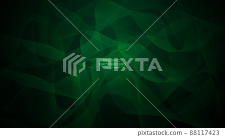 Dark green background with abstract dynamic wave - Stock Illustration ...