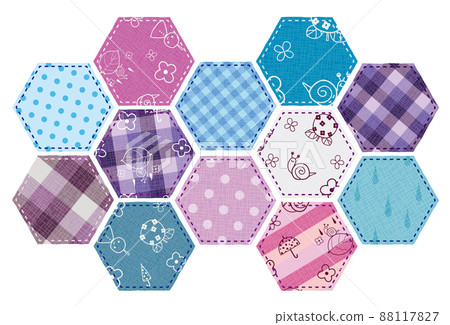 Pattern pattern turtle shell pattern material set June material 88117827