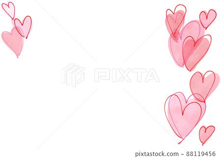 Background material_watercolor_heart Background material_watercolor_heart 88119456