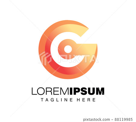 Circular Simple Letter G Logo Sign Circular Simple Letter G Logo Sign 88119985