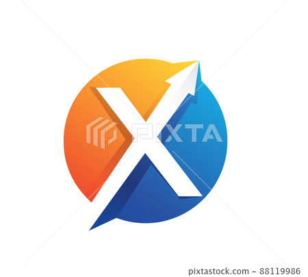 Circle X and Arrow Logo Circle X and Arrow Logo 88119986