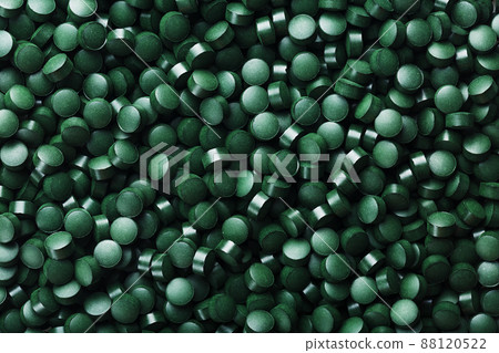 Green tablets from spirulina vegetarian dietary supplement Green tablets from spirulina vegetarian dietary supplement 88120522