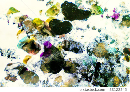 Splash watercolors drops on white background. Abstract colorful for background 88122243