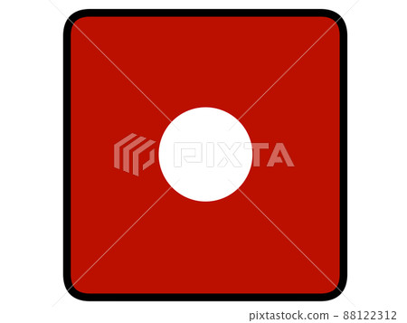 Illustration material of red dice 1 eye Illustration material of red dice 1 eye 88122312