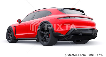 Electric sports wagon for urban and rural areas. 3d rendering. Electric sports wagon for urban and rural areas. 3d rendering. 88123792