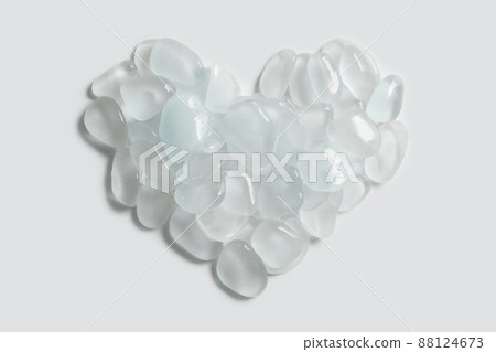 A translucent sea glass heart, dyed in your color. A translucent sea glass heart, dyed in your color. 88124673