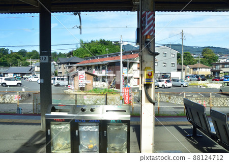 Sanyo Main Line, train window scenery from Iwakuni Station to Hiroshima Station Sanyo Main Line, train window scenery from Iwakuni Station to Hiroshima Station 88124712