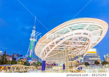 Night view of Nagoya TV tower 88125243